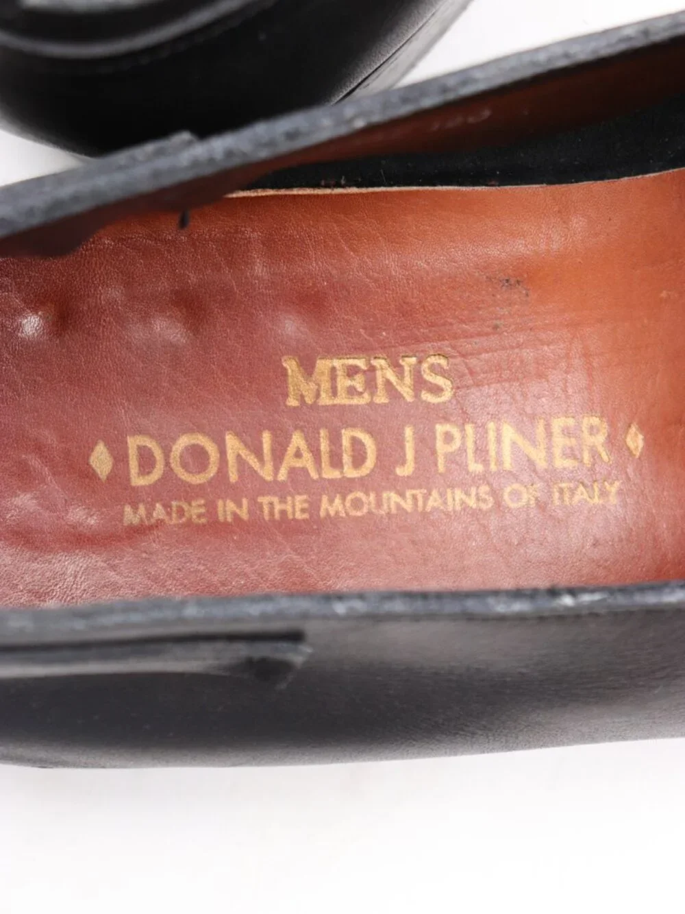 Donald J. Pliner Piraat Men's Size 12 Black Leather Loafer Made In Italy